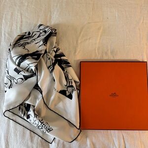 Hermes Paris silk scarf